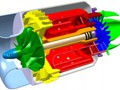 CAD Catia Modellgasturbine 